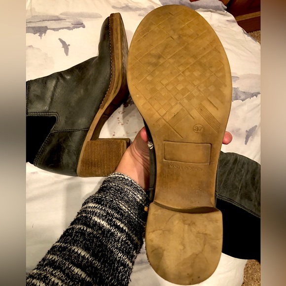 Free people Landry Tall Boots Over the knee Leather Pull on fitted - Picture 9 of 11